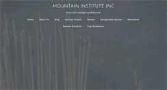 Desktop Screenshot of mountaininstitute.com