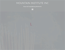 Tablet Screenshot of mountaininstitute.com